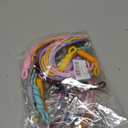 2 x 18 Pcs Rope Keychain, Keychain Bag Charms Paracord Rope Keychain Bag CharmBraided Code Charms for Purse Handmade Rope Key Chain Backpack Handbag Decoration Accessories (Colorful)