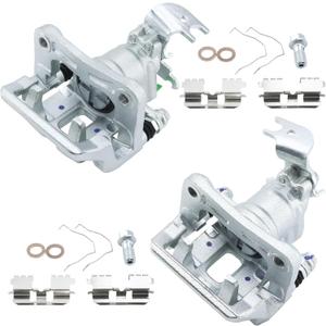 Rear Brake Calipers with Bracket 19B3358+19B3359 Replacement New for Honda Accord 2008-2012, Acura TSX 2009-2014: 19285711+19285712, FRC12163+FRC12164, 18FR2715+18FR2716, 2.4L 3.5L