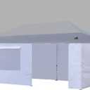 Eurmax USA Full Zippered Walls for 10 x 20 Easy Pop Up Canopy Tent,Enclosure Sidewall Kit with Roller Up Mesh Window and Door 4 Walls ONLY,NOT Including Frame and TopWhite