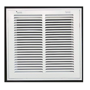HVAC Premium 14 x 16 Duct Opening Steel Return Air Filter Grille, for 1-inch Filter, Removable Door, Flat Stamped HVAC Vent Cover Grille, Outer Dimensions 16.5 x 18.5