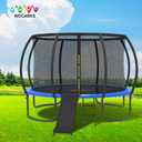 Trampoline Pad, 10ft 12ft 14ft 15ft 16ft Trampoline Replacement Safety Pad, Waterproof and Tear-Resistant Safety Spring Cover Round Frame Pad