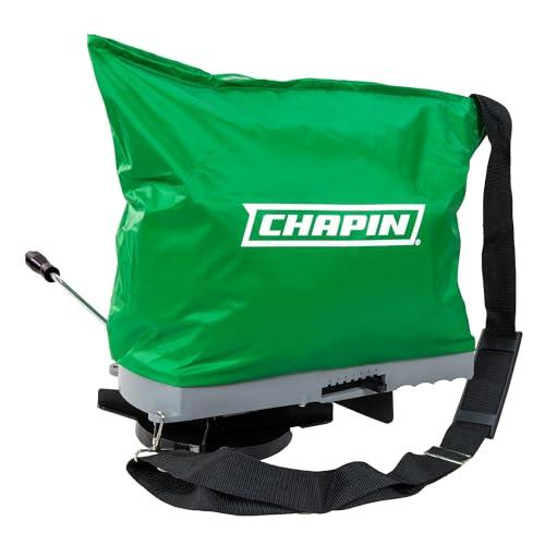 Chapin 84700G Spreader, Lawn and Garden, 25Lbs, Grass Seed, Fertilizers, Granular Material, Handheld, Bag Seeder, Waterproof, 6 Settings, Enclosed Gears, Rear Baffle, Adjustable Gravity Flow