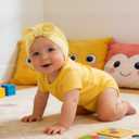 Century Star Newborn Hat for Baby Girls Infant Toddler Soft Hospital Hats Beanie Baby Turbans Head Wrap with Bow Cap (Yellow)