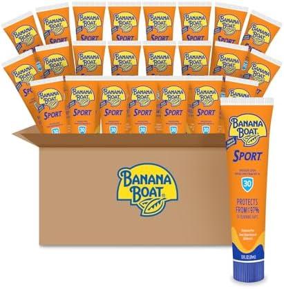 Banana Boat Sport Ultra SPF 30 Sunscreen Lotion, Travel Size Sunscreen 1 Oz, (Pack of 20)