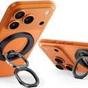 ESR for MagSafe Phone Grip, MagSafe Ring Holder, Magnetic Phone Ring Holder, Magnetic Phone Grip with 2-Way Stand for iPhone 17/16/15/14/13/12, Samsung, Google, All Smartphones(2 Metal Rings included) (Black)