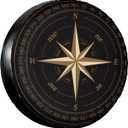 Compass Rv Spare Tire Covers - Universal Weatherproof & Dustproof Wheel Protectors for Trailer, SUV, Truck, Camper - 15"