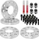 QIAOAUTOCC 6X5.5 Wheel Spacers Compatible with Tacoma 4Runner Tundra FJ Land Cruiser, Forged 1.25" 6x139.7mm Lug Centric Adapters, 108mm Bore, M12x1.5 Thread Pitch, Not Hubcentric
