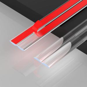 CHIDU Clear Wall Corner Protector Edge Guard, Peel and Stick Self Adhesive Flexible Inside & Outside Corner Molding Trim Strip for Wall Edge Ceiling Countertop Furniture Door Tables, 0.8IN x 32.8FT