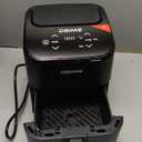 DEIME Air Fryer 3 Qt, Small Airfryer Digital Space Saving Compact, Bake, Reheat, Roasts for Quick Easy Meals, Mini Compact & Quiet, Nonstick & Dishwasher Safe Basket (Black)