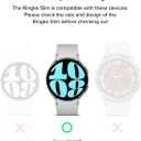 Ringke Slim [Anti-Yellowing Material / 2 Pack] Compatible with Samsung Galaxy Watch 6 Case (44mm) Lightweight Sturdy Solid Transparent Cover + Extra Color for Women, Men - Clear & Matte Black