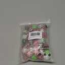 JarThenaAMCS 120Pcs Christmas Rhinestone Clay Bead 10mm Red Green White Loose Bead Sparkle Disco Ball Spacer Bead for Xmas Winter DIY Necklaces Bracelet Keychain Jewelry Making