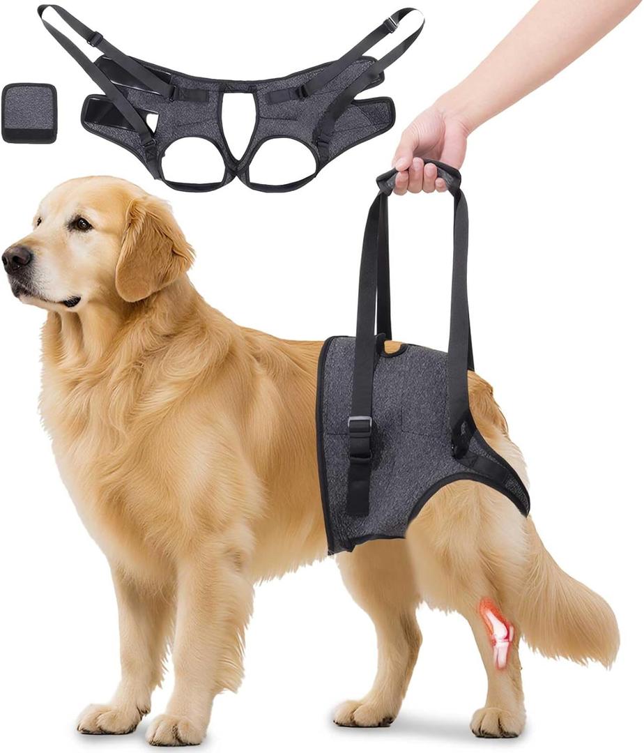 Dog Support Harness for Back Legs, Adjustable Rear Hind Leg Sling for Medium & Large Senior Dogs