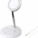 Sinandcx Wireless Charging, 2-in-1 Wireless Charging Station, Qi1-Agreement 15W Wireless Charger for IP16/ 15/ 14/ 13/ 12/ XR/ XS/ ES/ 8, Headphone Storage Box, Included -White