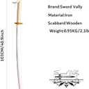 Sword Valley Demon Series Anime Sword - Slayers Katana40.9" LengthAnime Original Texture Carbon Steel Blade Carving SymbolNon-Slip Gripfor Cosplay & Display