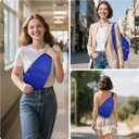 Tuwubi Crossbody Bags for Women, Sling Bag for Men, Small Hiking Backpack Anti Theft Lightweight for Outdoors Travel (M, Royal Blue)
