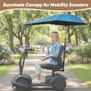 AIWFL Sunshade Canopy for Mobility Scooters, Height Adjustable Rain Cover Canopy Foldable Scooter Sunshade Umbrella, Fits for Mobility Scooters and Power Chairs Equipped with a 1" x 1" Receiver