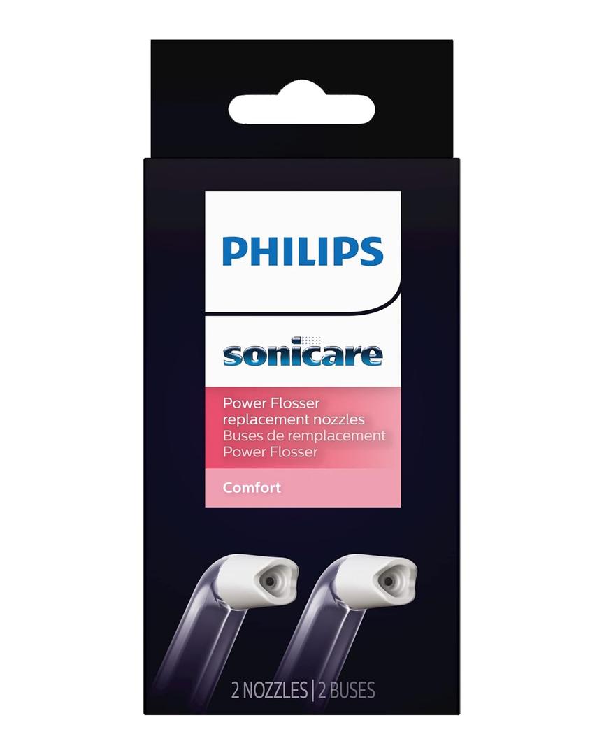 Philips Sonicare Power Flosser Comfort Tips (F2), 2pk, White HX3052/00