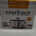 Crock-Pot 4.5 Quarts Manual Design Series Slow Cooker with 3 Manual Heat Settings Cooks Meals for 4 Plus People with Removable Stoneware Bowl, Silver