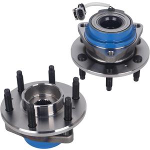 Autoround 512243 RWD/AWD Rear Wheel Bearing and Hub Assembly Compatible with Cadillac SRX 2004-2009, CTS 2004-2007, STS 2005-2011, 6 Lug w/ABS, Set of 2