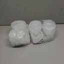 2 x 32 Sets Double Compartment Condiment Container, Disposable 2 Compartment Snack Containers with Lids, Reusable Plastic Double Condiment Containers for Salad, Sampling, Dipping SauceTravel Snack