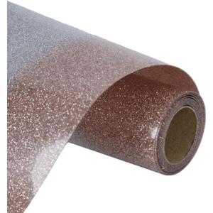 HTVVETUR Glitter Rainbow Heat Transfer Vinyl - 12" x 8ft Rainbow HTV Vinyl Glitter Iron on Vinyl