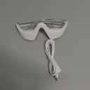 Under Eye Red Light Therapy, 4 Modes Red Light Under Eye Therapy Glasses Microcurrent Eye Massager, For Eye Bags Dark Circles Puffiness Wrinkles Fine Lines, Relieving Eye Fatigue