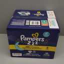 Pampers ZZZ Overnight Diapers, Size 4 (22-37 lbs), 58 Count, Nighttime Protection Disposable Baby Diaper, Night Time Leak and Skin Protection
