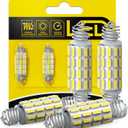 AUXITO 578 LED Bulbs 211-2 212-2 Festoon Bulb 39mm 41mm 42mm LED Lights Bulb 6500K White Extremely Bright 4014 SMD for Car Truck LED Interior Dome Map Door Courtesy Lights License Plate Bulbs, 4 Pack