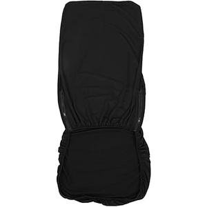 Removable Elastic Stretchable Fabric Chair Seat Cover Protector, Office Computer Chair Cover, Polyester Material with High Resilience and Design, Perfect Fit for Most Office (Black)