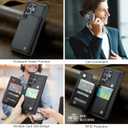 Vinich for Samsung Galaxy S24 Ultra Wallet Case with Card Holder, RFID Blocking Credit Slots Kickstand Shockproof Phone Cover Fit for Galaxy S24 Ultra 6.8" Black