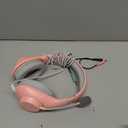 Gaming Headset for PS5 PS4 PC, Wired Headsets with 7.1 Surround Sound, H-7 Gaming Over Ear Headphones with Noise Cancelling Flexible Mic Memory Earmuffs, for PC/PS5/PS4/XboxSeries X/S/Switch (Pink)