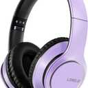 LORELEI X8 Over-Ear Wired Headphones with Microphone with 1.45m-Tangle-Free Nylon Line&3.5mm Plug,Lightweight Foldable & Portable Headphones for Smartphone,Tablet,Computer,Mp3/4(Dark Purple)