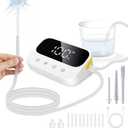 Enema Kit, Electric Enemas for Colon Cleanse for Women Men, Adjustable 100 Water Pressure, Coffee Enema Coffee Organic Kit (Black and White)