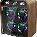 Watch Winder for Automatic Watches, Watch Winders Box 1/2/4/6/9 Slot for Rolex,Silent Motor, 4 Rotation Mode Setting,Built-in led Lights,Gift for Man