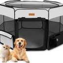 Dog Playpen, Portable Pet Play Pen for Cat, Puppies, Rabbits, Chickens, Foldable Large-Capacity Pet Tent for Indoor/Outdoor Travel Camping (Size XL Without Carry Bag)