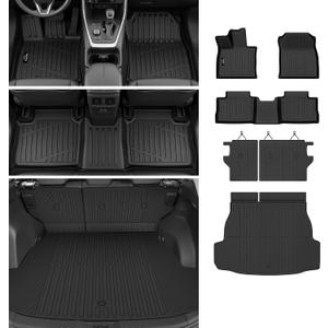 Floor Mats & Cargo Mat & Backrest Mat Custom for Toyota RAV4 PHEV 2026