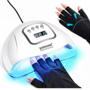 JODSONE U V LED Nail Lamp with Gloves Kit, Nail Dryer for Gel Nails Professional for Home and Salon