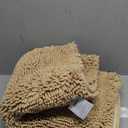 Non-Slip Bath Rug,Extra Soft Microfiber Bedroom Shag Carpet with Anti-Slip Backing,Water/Dust Absorbent Fast Dry Shower Mat,Sound Insulated Stairs Pad,Machine Washable (Camel,23 x 35 Inches)