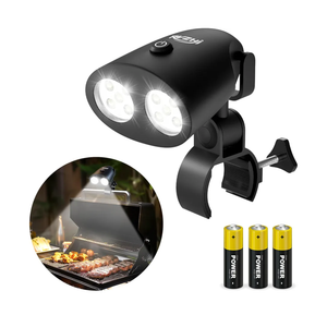 Grill Light Grilling Accessories: Mens Gifts for Christmas Grilling Gifts for Dad Husband - Smoker BBQ Accessories for Outdoor Grill - BBQ Light with Two Brightness Settings Batteries Included