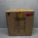 RealSmart Electric Fireplace Heater 22 in Freestanding Fireplace Stove Infrared Fireplace with 3D Flame Effect Remote Control, Timer, Overheating Protection Heater for Indoor Use Brown