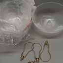 4 Pack Clip On Lamp Shade, 8" DIA x 4 1/4" Height Light Cover for A Type Bulb, Lamp Cover for Deco Exposed Bare Bulb Fixture, Acrylic Dome Clip on Standard Shades for Home Bathroom Office