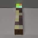 Light-up Wall Torch Lamp, 7-Color Night Light, Rechargeable Night Lamp, Hand Held & Wall Mountable Table Light, Costume Cosplay Nightstand Lamp for Room Decor for Boys, Brown