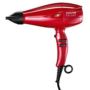 BaBylissPRO Nano Titanium Italian Volare Hair Dryer - Professional 2000 Watt Blow Dryer (Red)