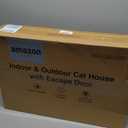 Weatherproof Heated Cat House for Outdoor in Winter, Heated Cat Bed Kitty Shelter with Cat Heating Pad, Insulated & Safe Escape Door, Warm Home for Outside Stray Cat, Size: 16"x26"x14"