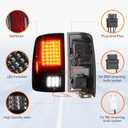 Tresound Tail Light + 3rd Brake Cargo Lamp for Dodge Ram 1500 2009-2010, Ram 2500 3500 2010, Ram 1500 2500 3500 2011-2018, NOT Compatible w/Original LED model, only fit Factory Halogen Model