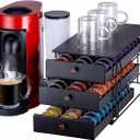 For Nespresso Pods Holder Vertuo Pod Holder for Vertuoline Capsules (90 pods-3tiers)