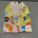 Ekouaer Womens Silk Pajama Sets Button Up Satin Pjs Short Sleeve 2 Piece Pj Sets Cute Lounge Sets with Chest Pocket L