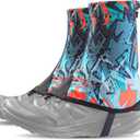 Trail Gaiters Low Shoes Gators for Hiking Boots Breathable Boots Gators for Running (X-Large, Red)