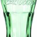 Libbey Coca-Cola 16-3/4-Ounce Glass Tumblers, Georgia Green, Set of 12