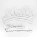 JFLLamp Nails Neon Signs for Wall Decor Neon Lights for Bedroom Led Signs Suitable for Nail Salon Office Man Cave Beer Bar Pub Restaurant Christmas Birthday Party Gift for Lover (Nails)